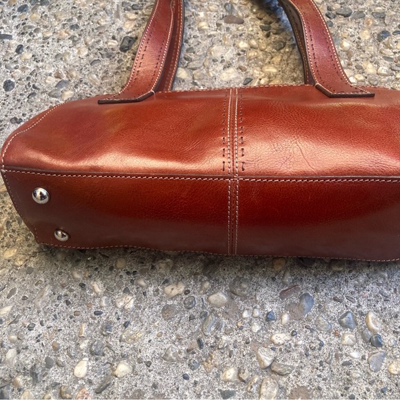 Fossil Rich Brown Leather Shoulder Bag - Picture 4 of 5